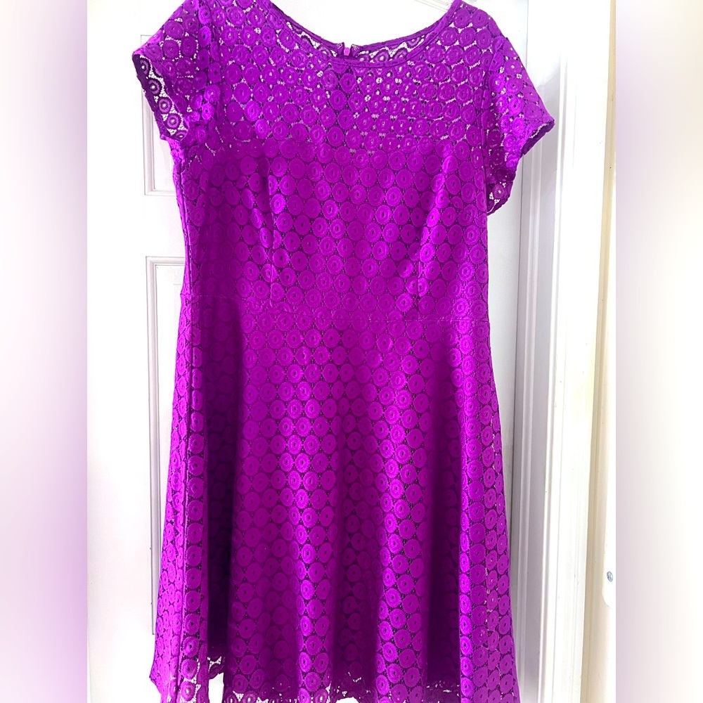 Shelby & Palmer Purple Lace Dress